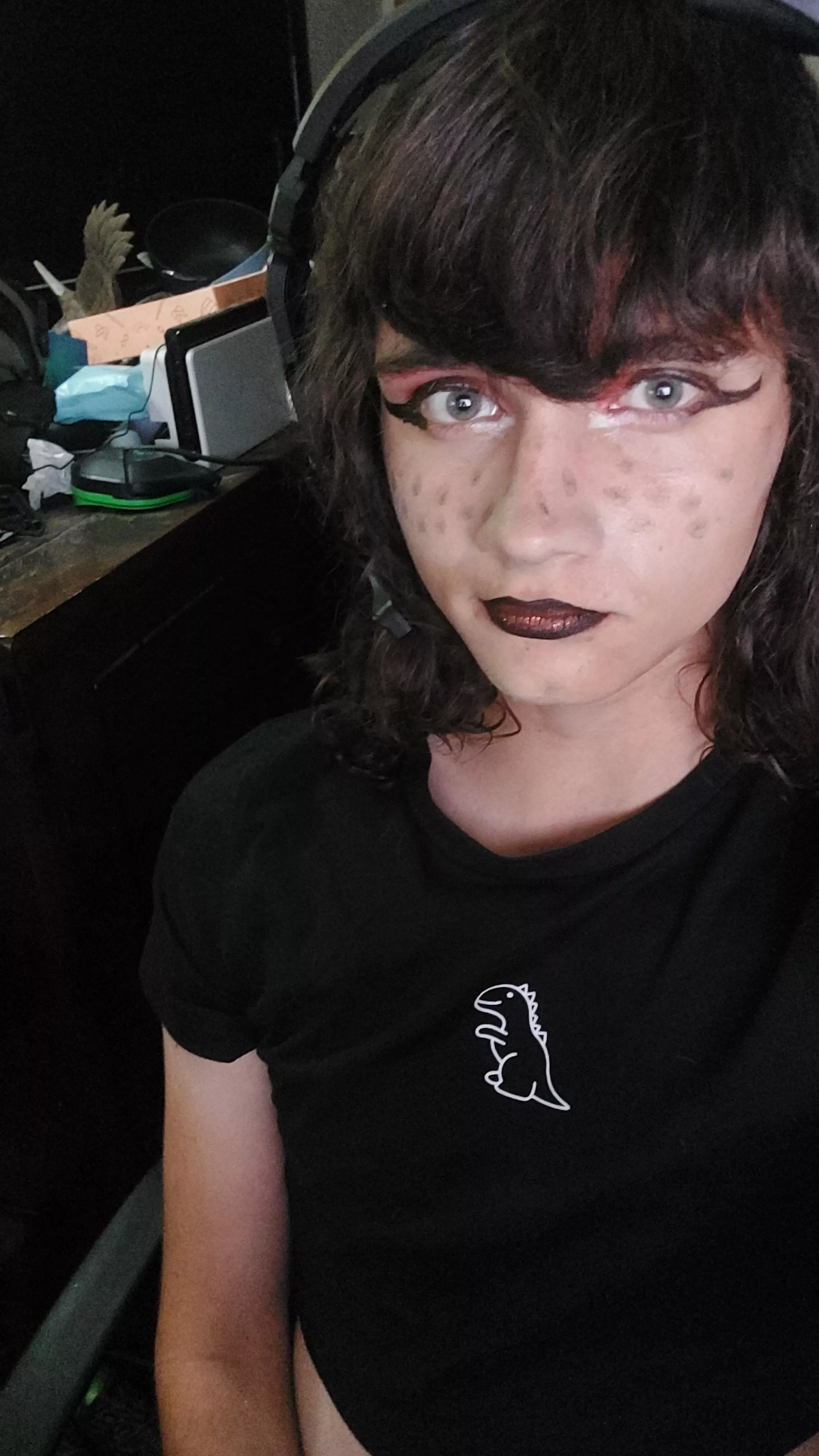 Why is makeup so hard. 🤣 posted by Femboy_Foxy