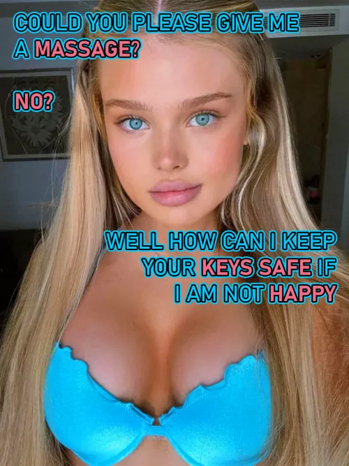 30 days of chastity (Locktober) [roommate] | Day 3 – She wants you to give her a massage by BDSM-Overlord