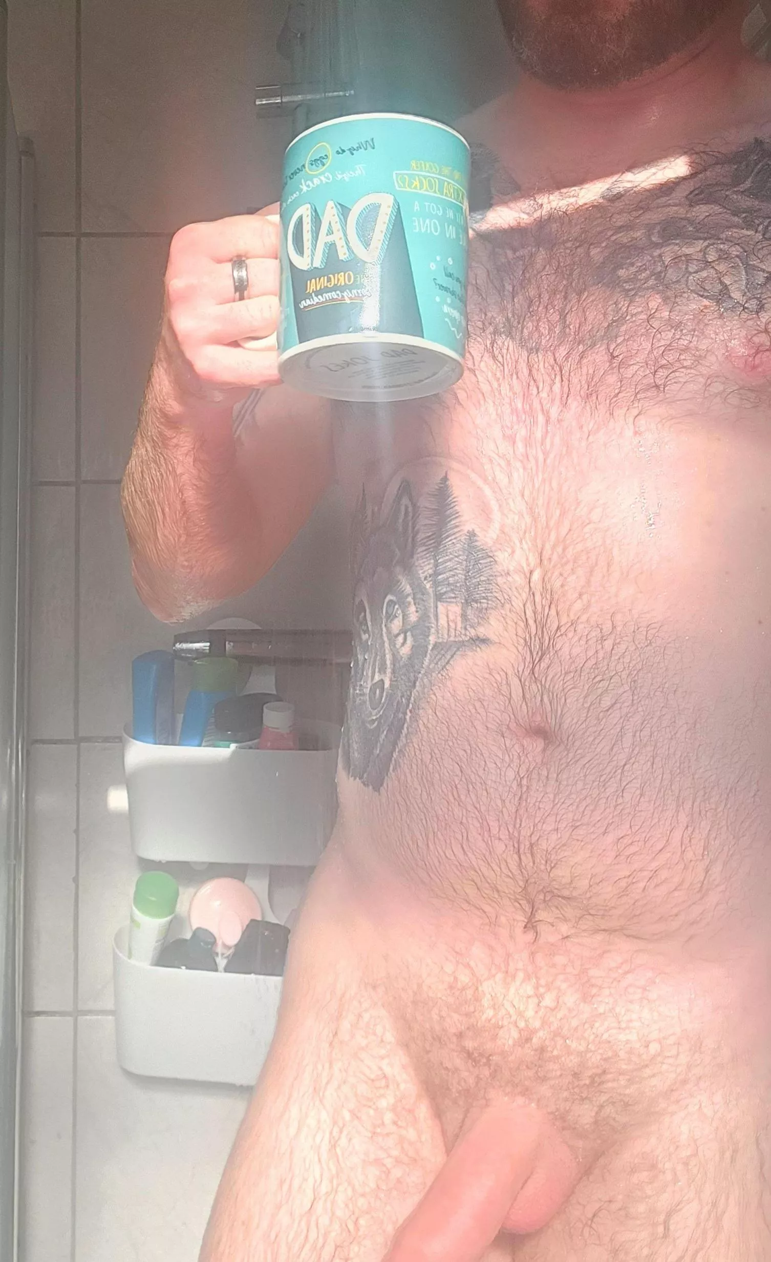 Chest hair, coffee, shower, cock....what's not to like??? [37] posted by randomnorthener
