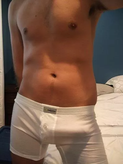 Comfy white boxer briefs posted by jackinhovv