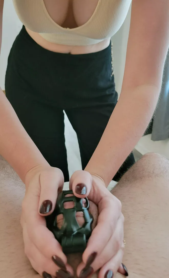 I love holding him and keeping his cock safe and sound by gardencreatures