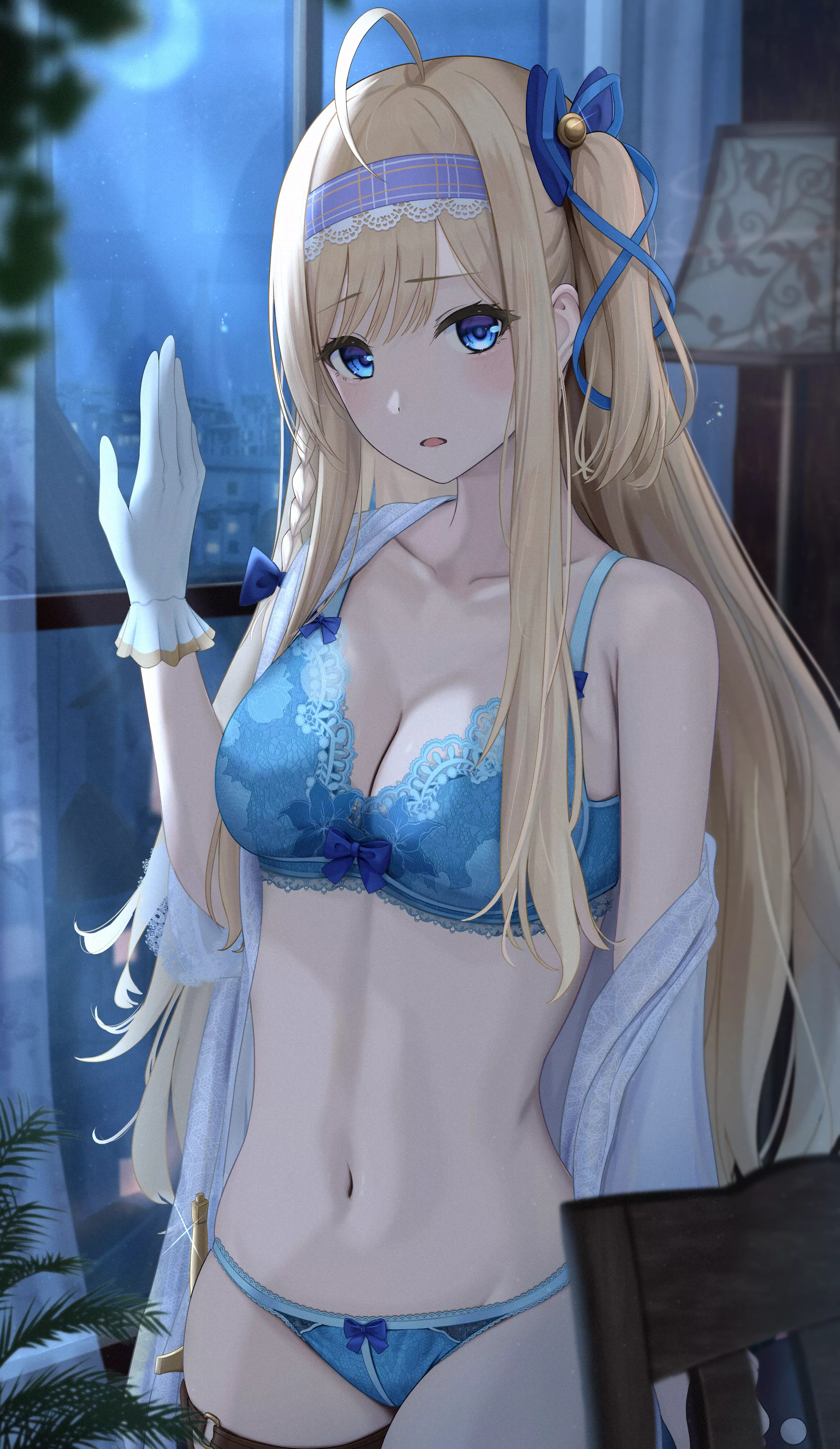 Light Blue Lingerie [Original] posted by ArcticPlush11