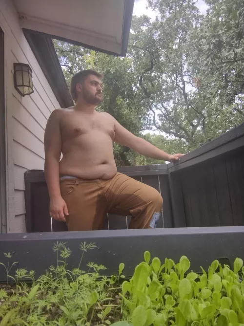 Lost control on the porch by SPHtexasDiaperBoy