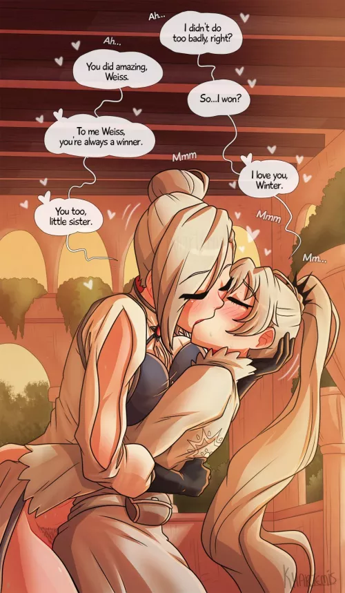 Winter showing Weiss her techniques Ending [khartemis] by Zopriar5