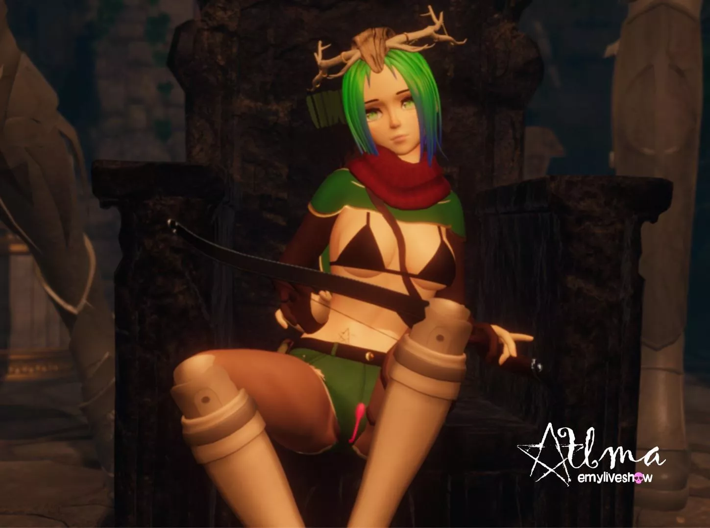 Your thief archer up in abandoned ruins and she took with her a couple of cool toys for fun))😉 https://chaturbate.com/emyliveshow posted by EmyLiveShow