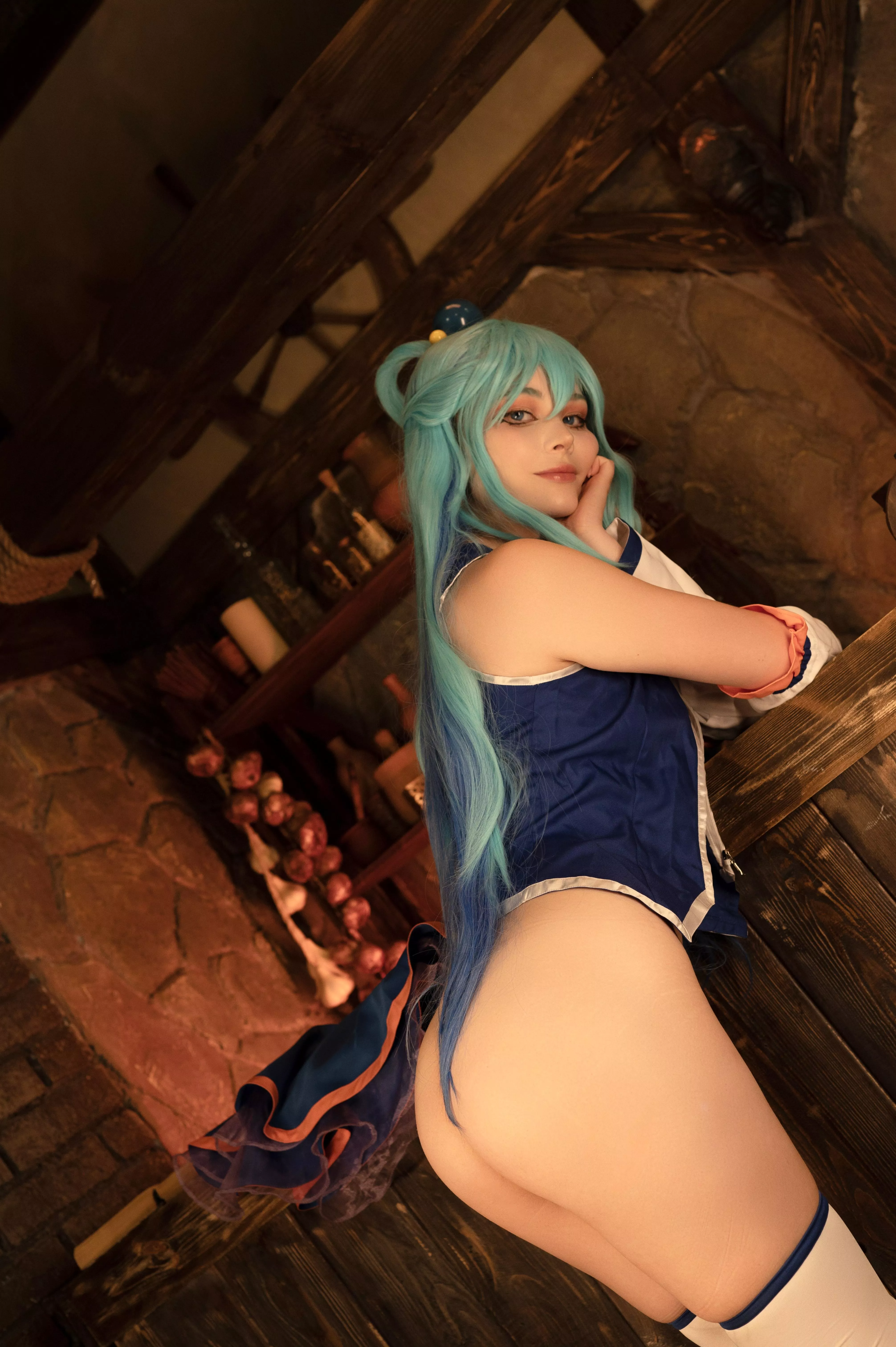 Aqua from KonoSuba by Tsukides posted by tsukides