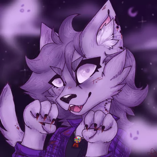 Happy October! 🐾🩸🦴 by Icyhotfur