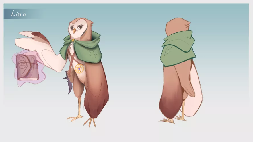 This is Lian my new OC, but I didn't really like this art, maybe I'll do a better redesign later by Urso_em_ingles