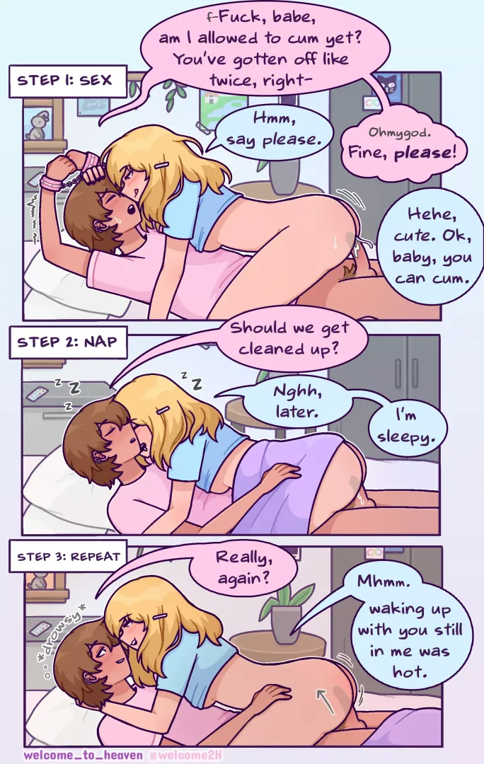 Weekends always go by so fast when they're spent together in bed 🌤️🌙 [OC] by Welcome_To_heaven