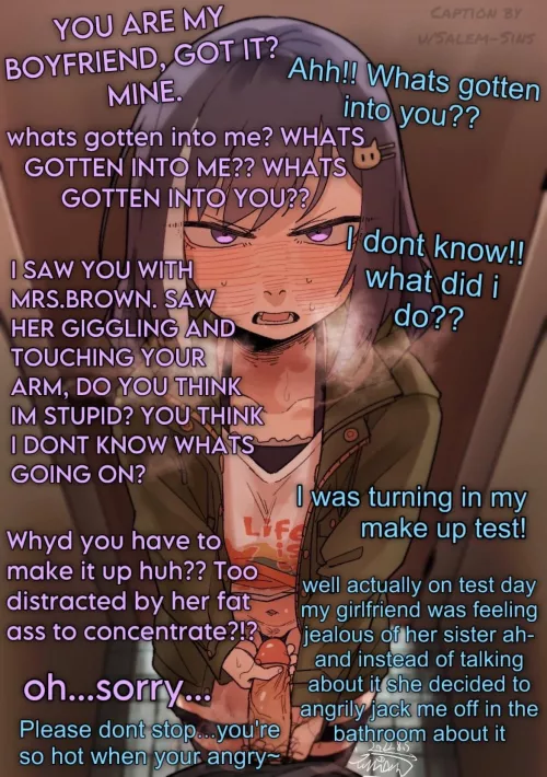 A common occurrence with your very jealous GF [F] [Tsundere] [Public] [Arguing] [Femdom] (Artist: Guman Project) by Salem-Sins