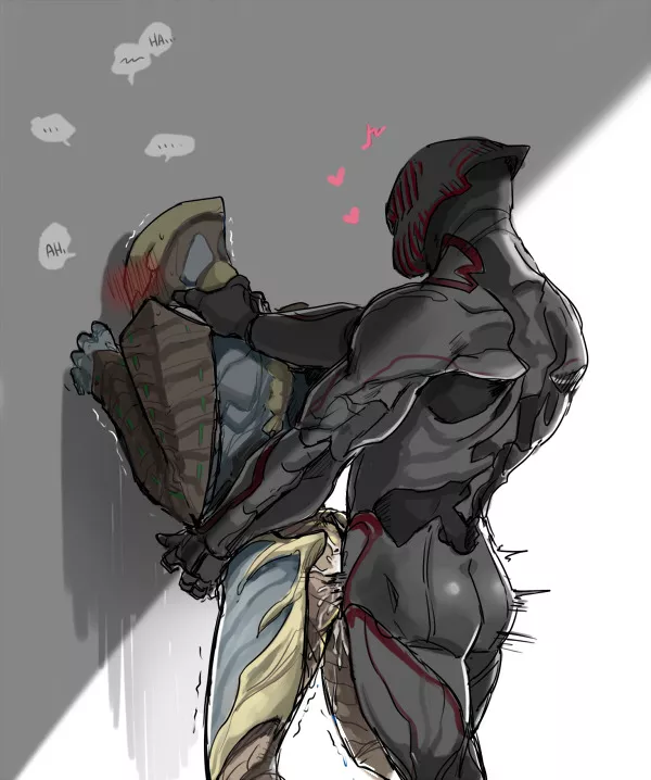 [Ash] [Stalker] really likes making frames submissive doesn't he? [Idk artist] posted by lando771