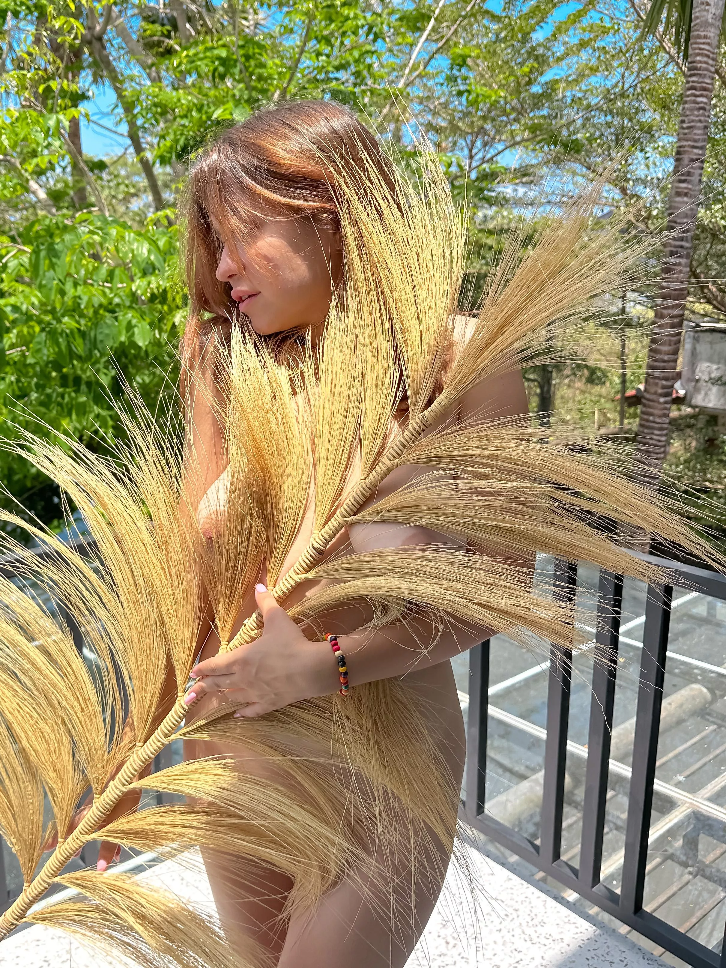 behind these leaves is a diamond posted by misamichelle