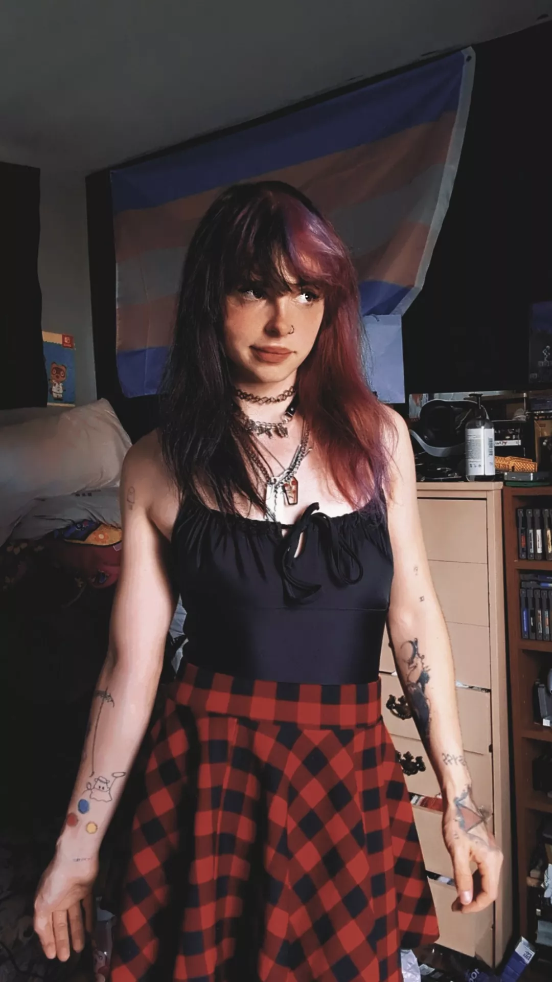 Bit cold for a swim but it makes a killer fit ☠️💥 posted by Anastasia_Motionless