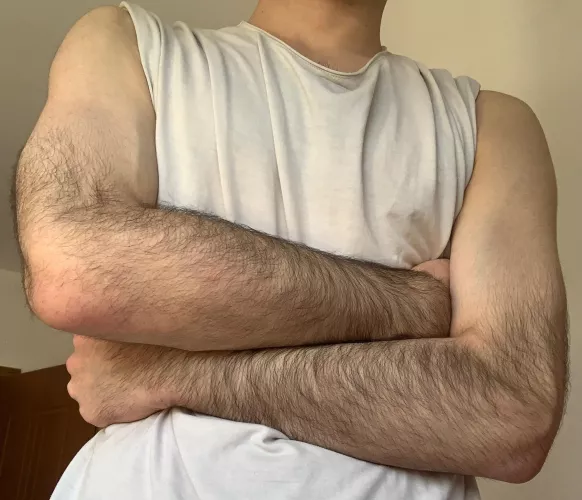 First post here, thoughts on my hairy arms? by sheluvsme10