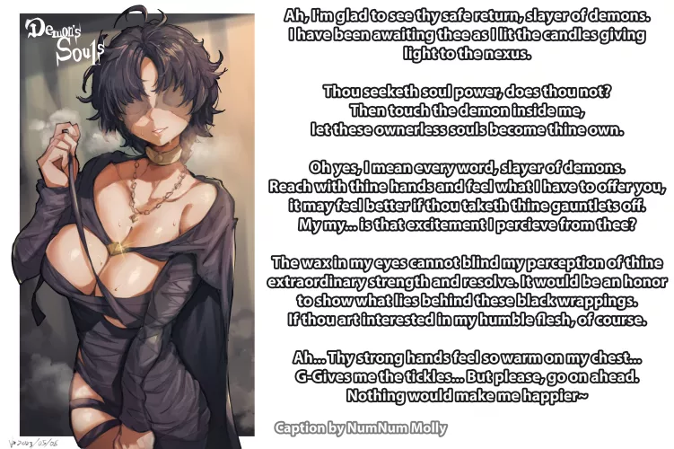 FromSoft Girls - Maiden in Black [Demon's Souls][Wholesome][Old English][Praise][Blindness][Series][Artist: Iparupa] by Sombraros