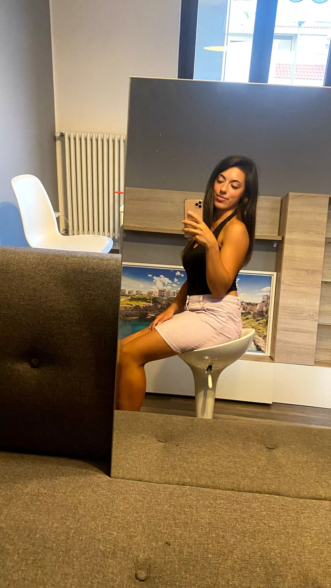 I enjoy taking mirror selfies that capture my confidence and style F19 OC posted by little__devill