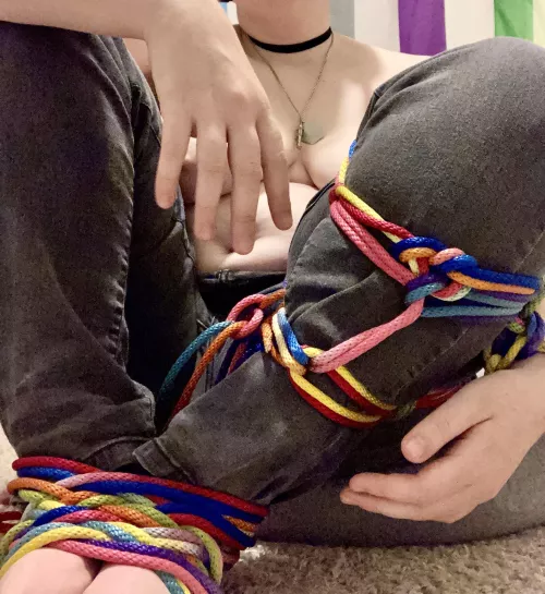 I tie myself when I get overwhelmed. Yesterday was such a day by Binn_of_Mimikyus