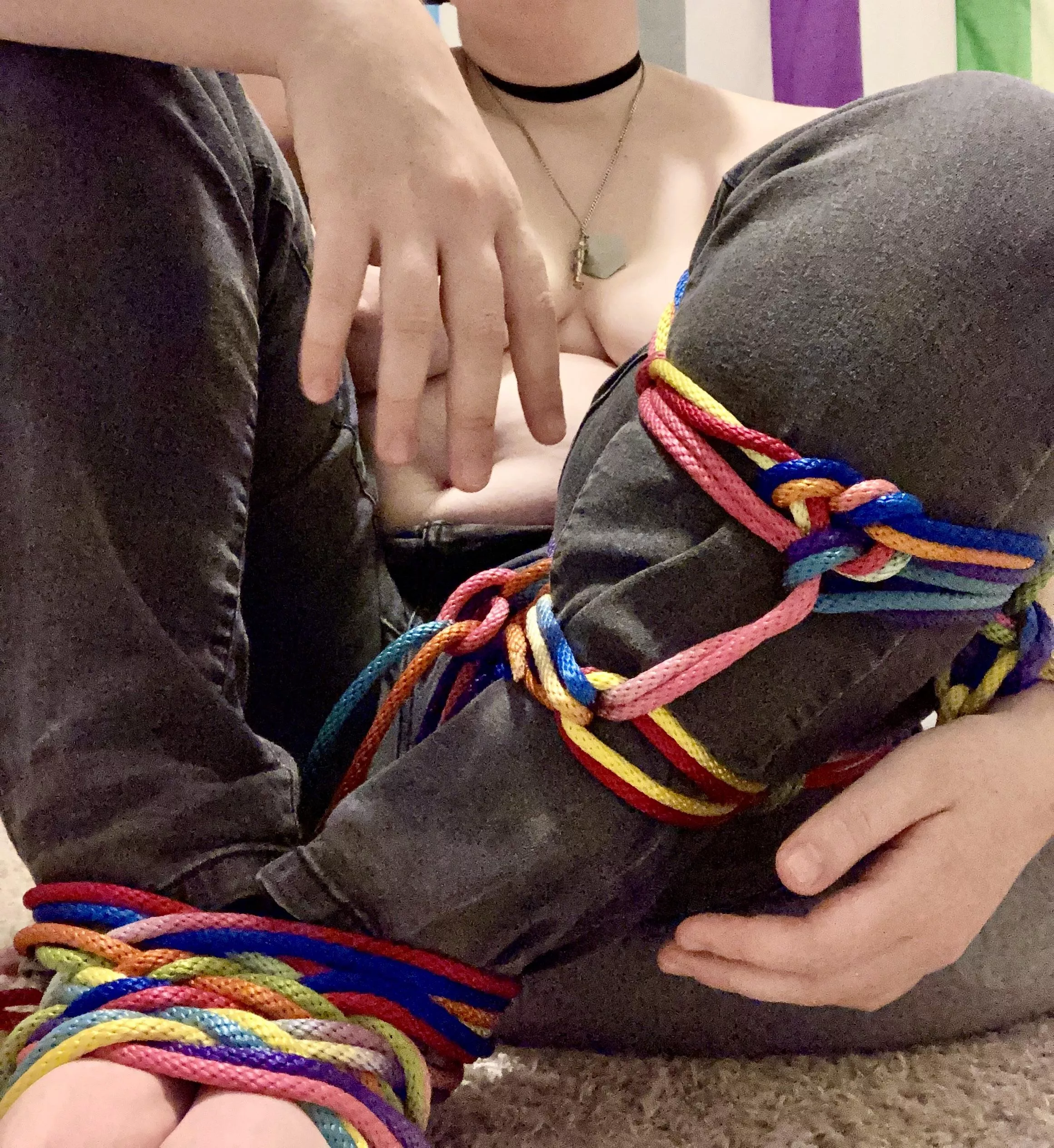 I tie myself when I get overwhelmed. Yesterday was such a day posted by Binn_of_Mimikyus