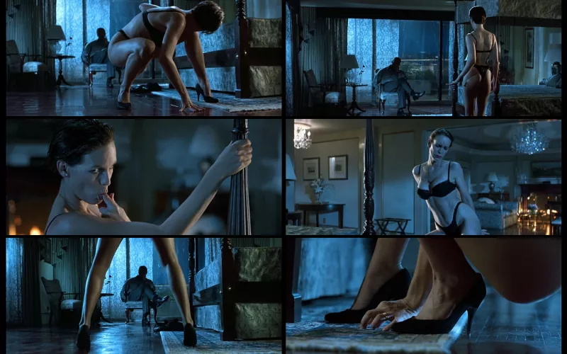 Jamie Lee Curtis, True Lies, 1994, hotel room scene by cylnzz
