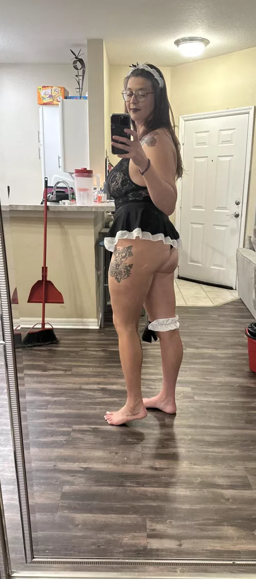 Top to bottom cleaning services. 😈👀🫶 by Outrageous_Dinner197