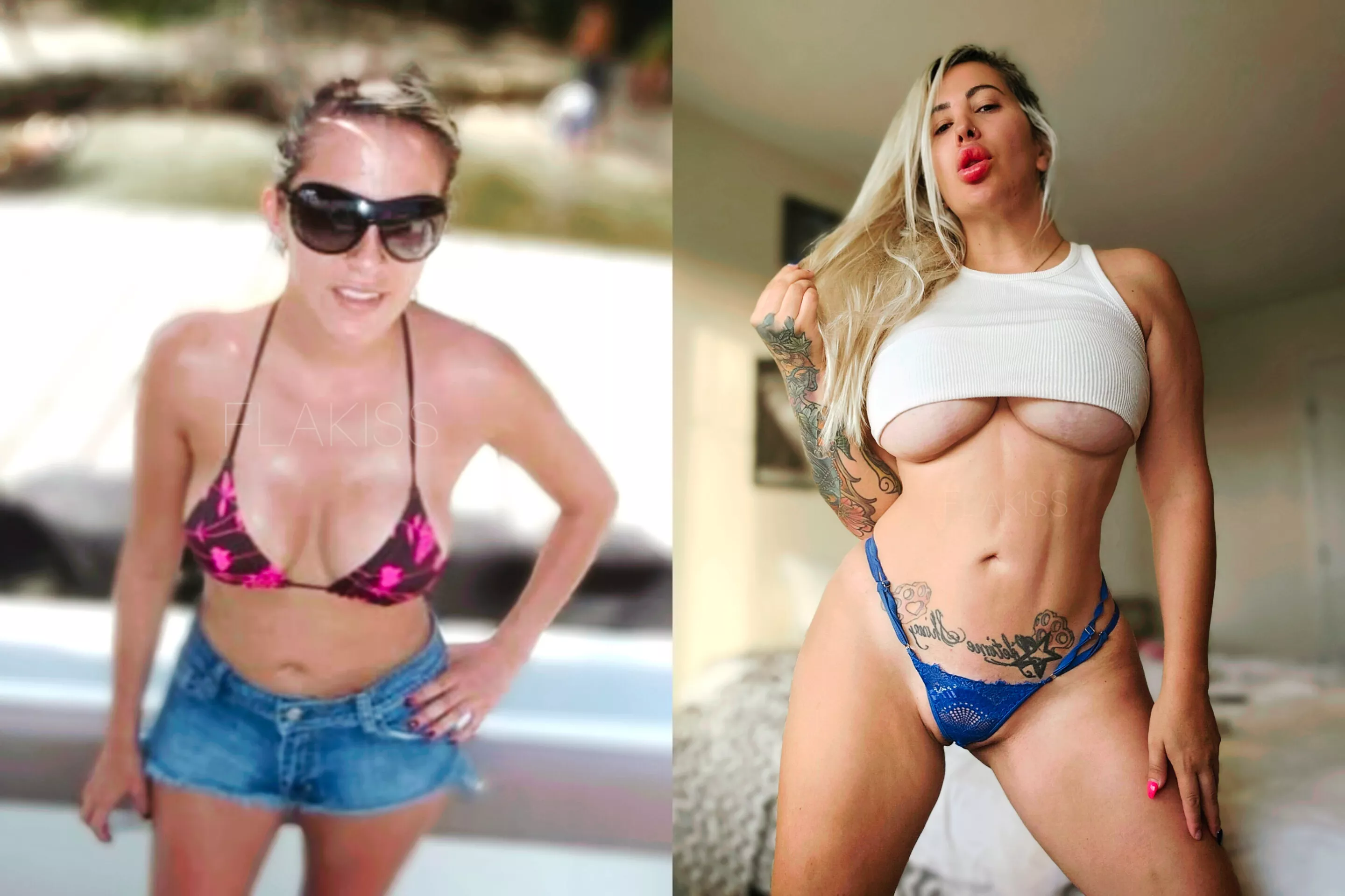 Before and after. Bimbo mommy now. Should I get bigger tits and more fillers? posted by flakissmtl
