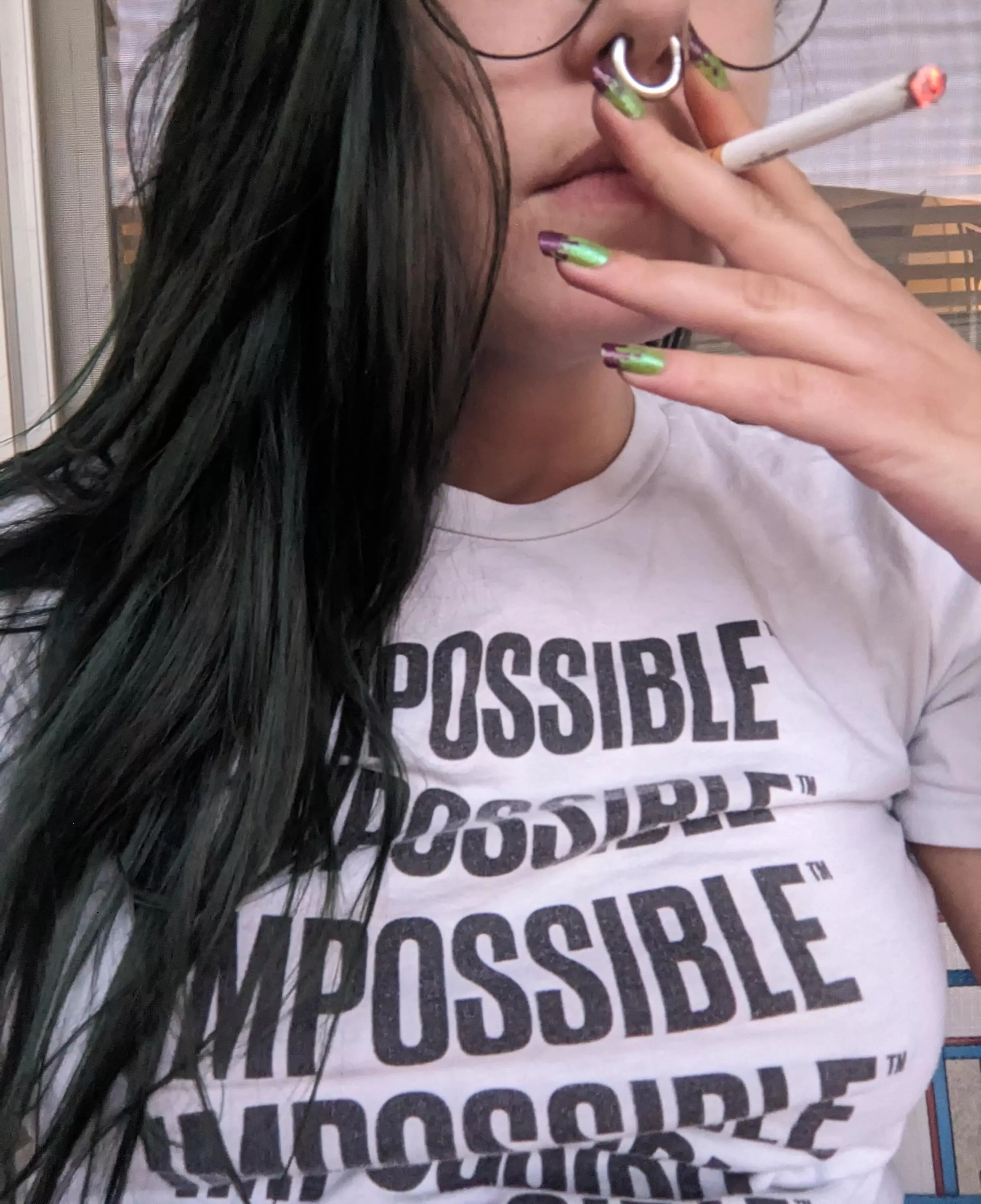 Chain smoking the stress away posted by dollparts77