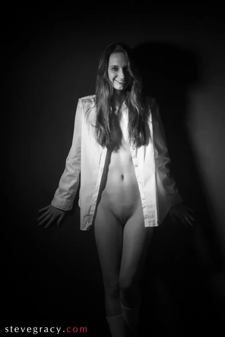 Ellie in white button down by SteveGracyPhoto