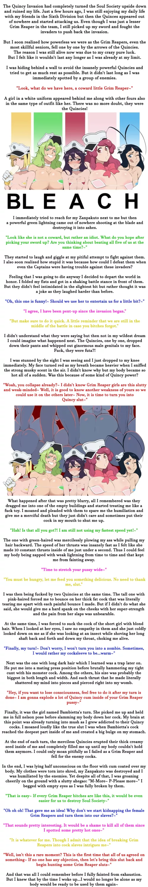 First Victim of the Bambies [Bleach] [Futanari] [Bambies] [Female Grim Reaper] [Defeat] [Mind Break] [Succumb to Pleasure] [Artist: metalling] by Content_Motor