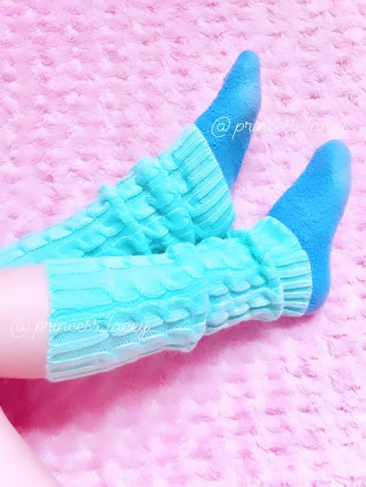 It’s adorable how weak you get from socks & leg warmers 🥹 posted by princess_lacey_