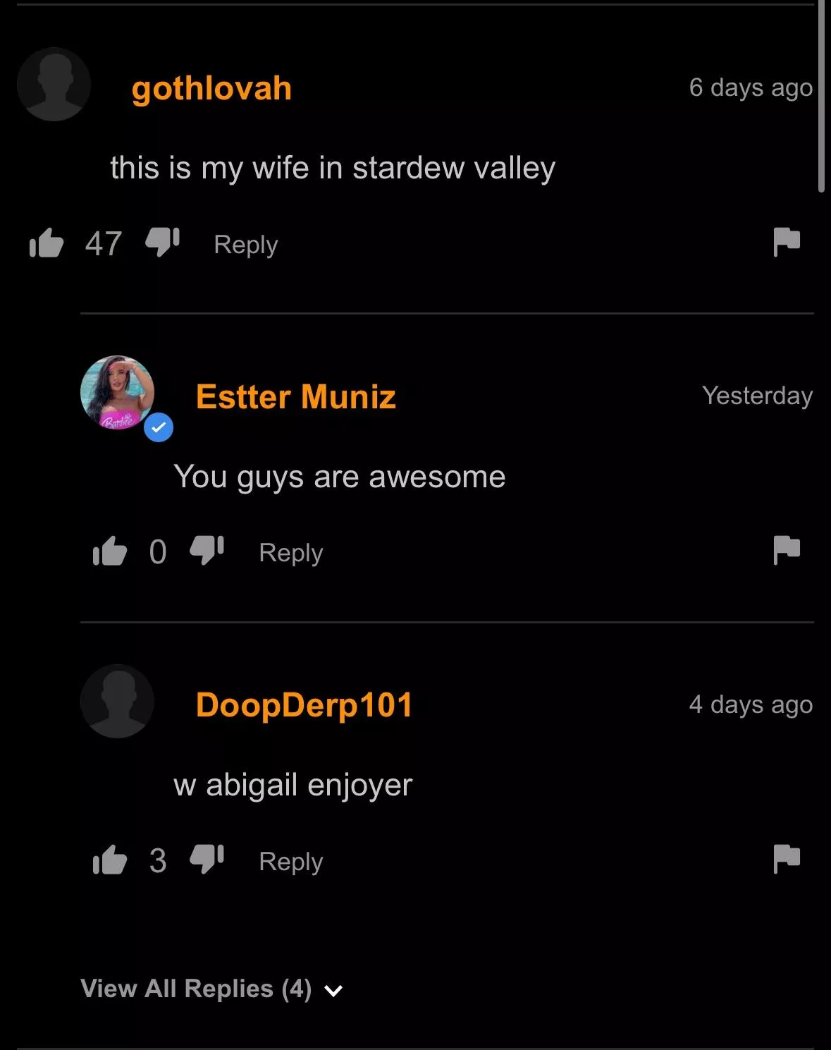 gothlovah is an abigail enjoyer posted by littreshbag