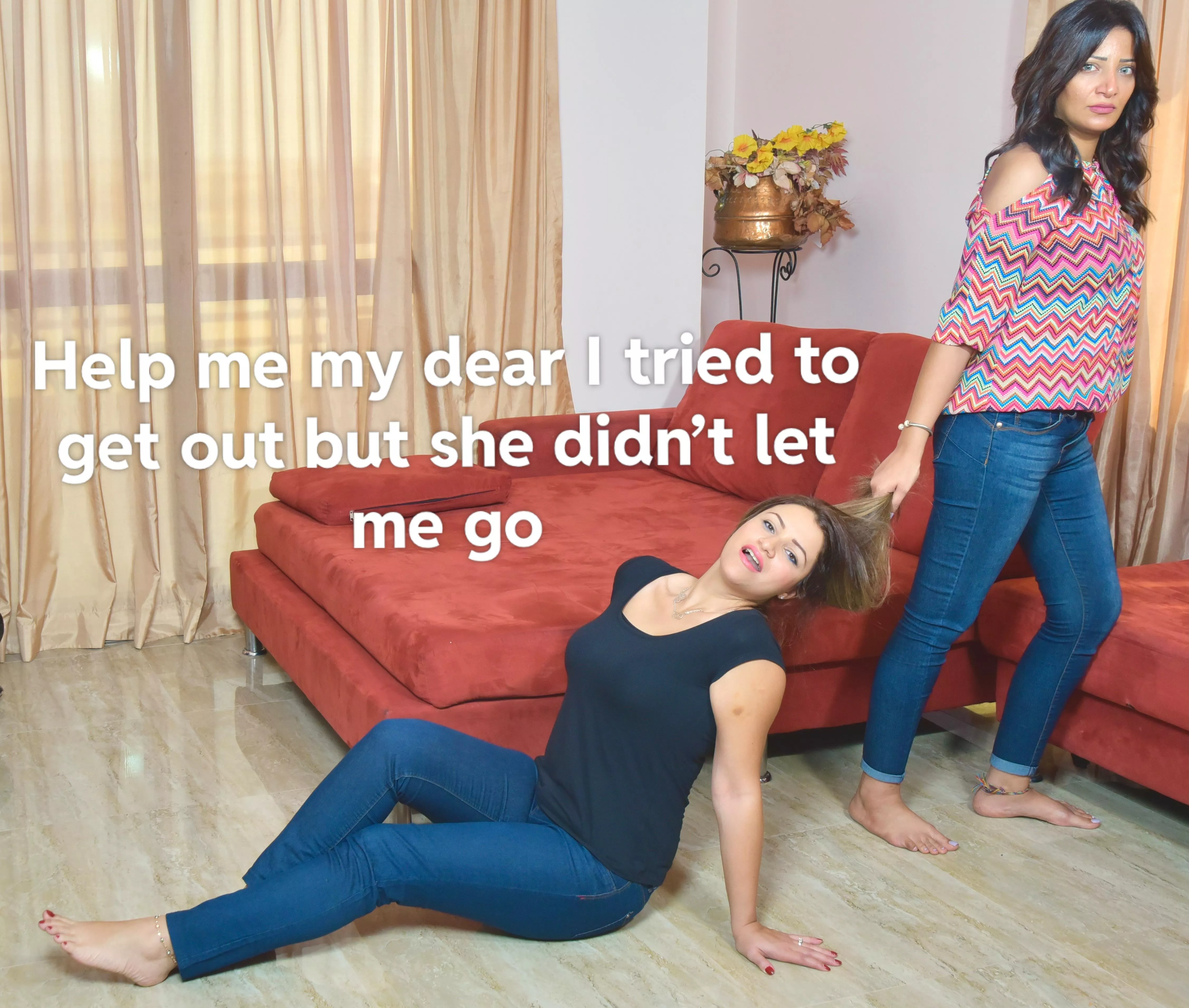 I was trying to go home but Dina beat me up and told me that I’m not going anywhere … so I sent this pic to my husband posted by dina-lina1980