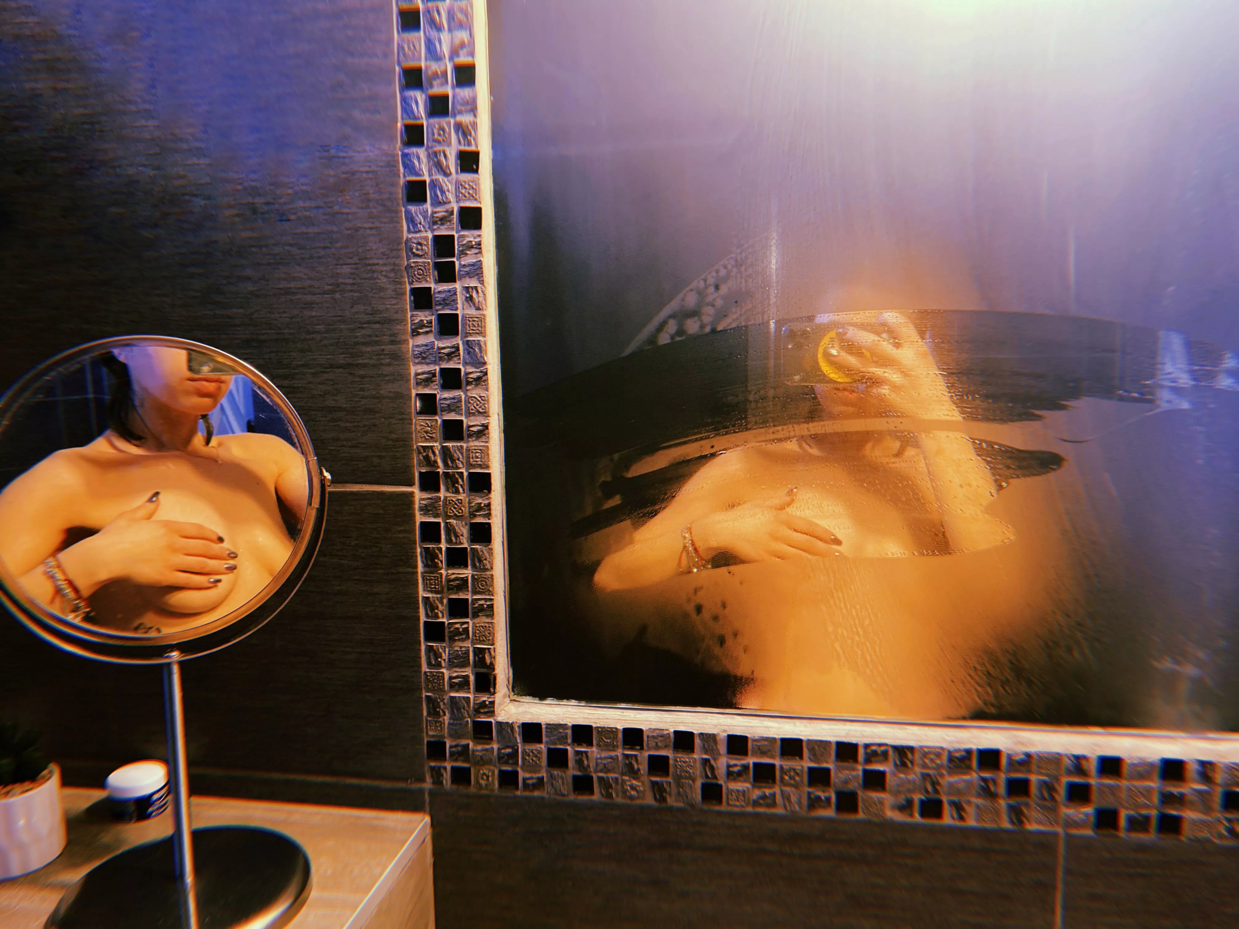 Reflective enjoyment posted by CurvedErro