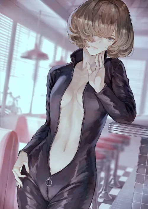 Unzipped Rider Suit by CheetahSperm18