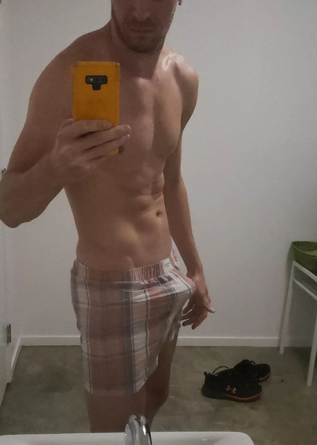 Wanna chill out in boxers with me? posted by Working-Group-9152