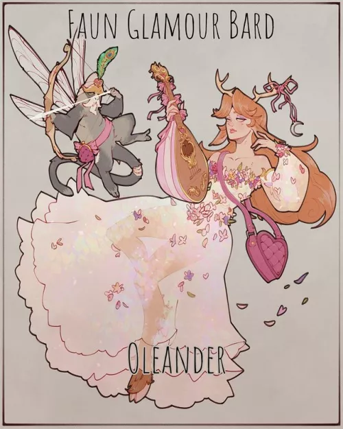 Faun glamour bard, by bloober by morapol