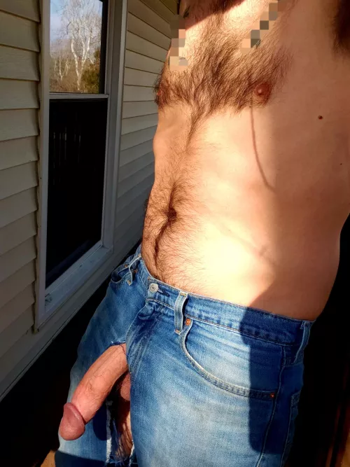 Guess ripping my pants was a blessing in disguise!! Easy access in public!!! by MrPuBlicShOw