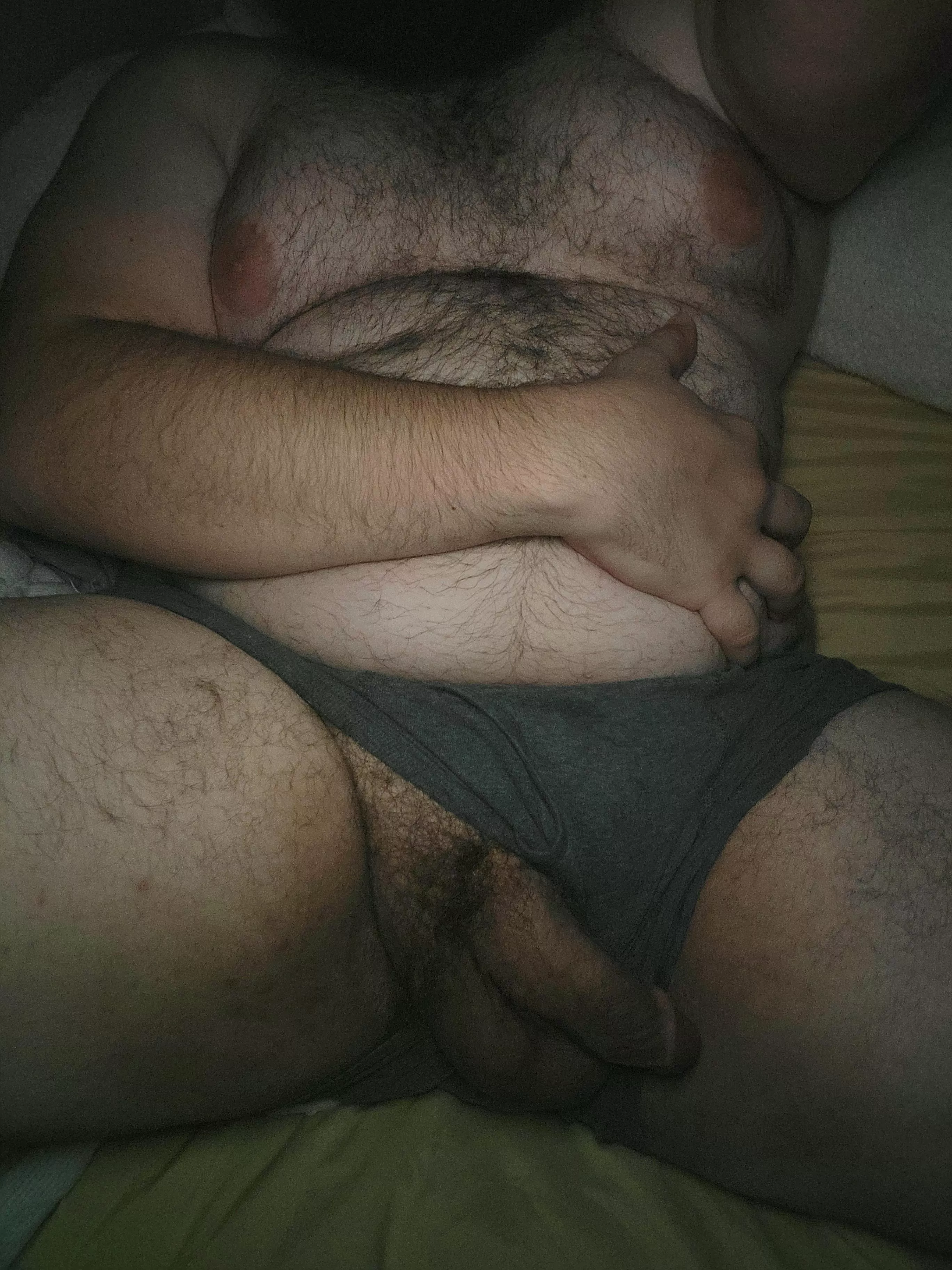 My underwear is all bunched up. Can you take them off for me? posted by bicubdaddy