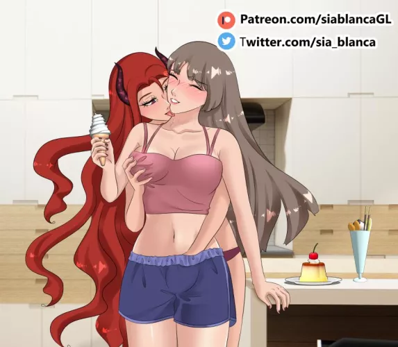 She tastes better than that ice cream [I'm Protected by the Game's Final Boss] - Link in the comment by Sia_Blanca