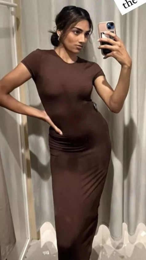 She's so slim but the dress still grips onto every curve posted by cway139