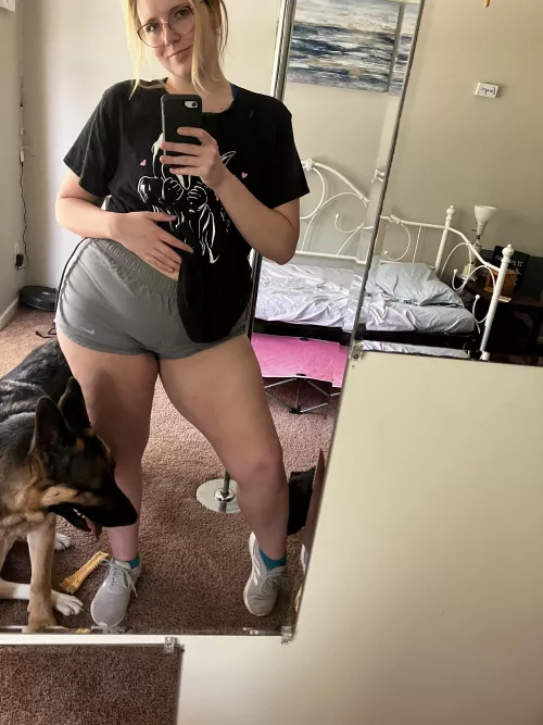 ( 27 F OC ) Love when my pups refuse to let me have the mirror to myself lol by CurvaceousKluv