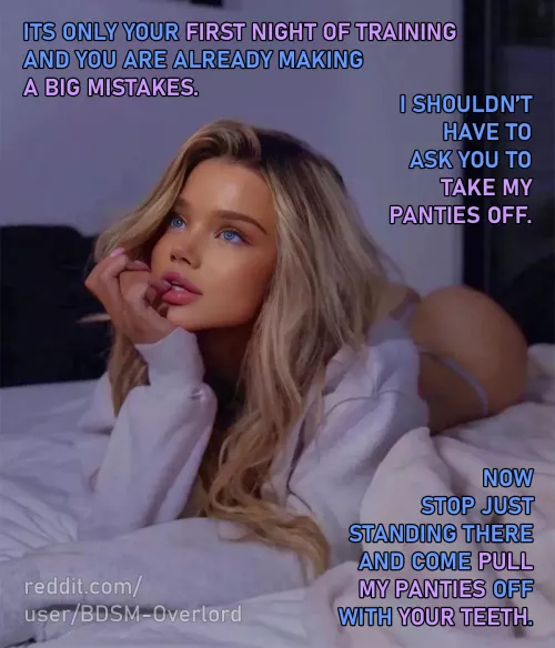 She shouldn’t have to ask you to take her panties off – Day 9 | 30 Days Of Chastity (Locktober) by BDSM-Overlord