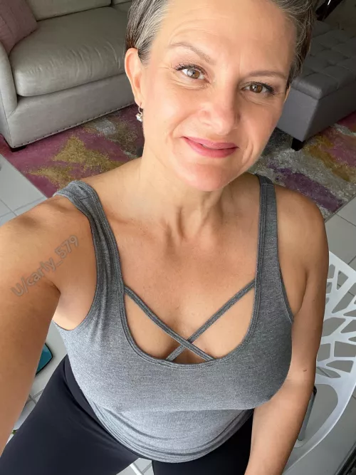 The face of happiness when braless. by Carly_579