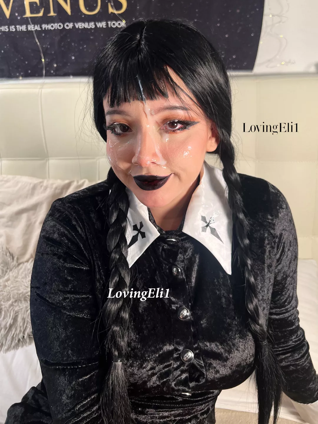 Wenesday Addams is very happy with his reward posted by LovingEli1
