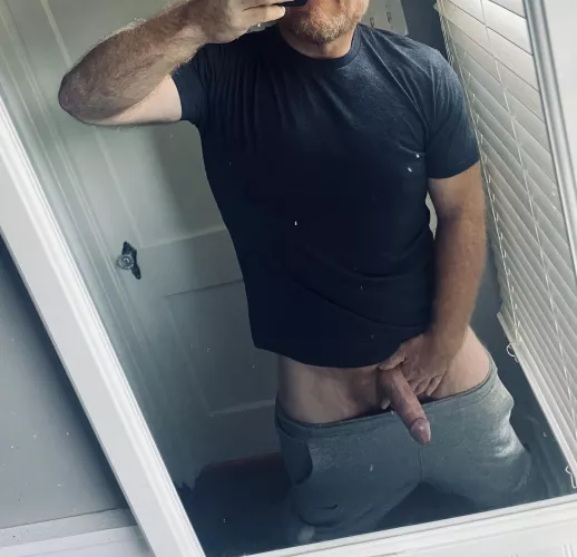 You came home from college with your new big sis, and met her dad (50) in his gray sweatpants by [deleted]