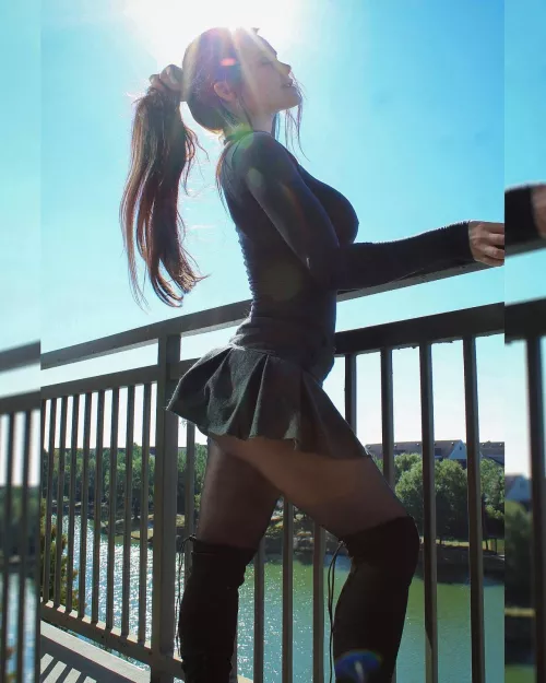 Bridge on a sunny day by pianomics