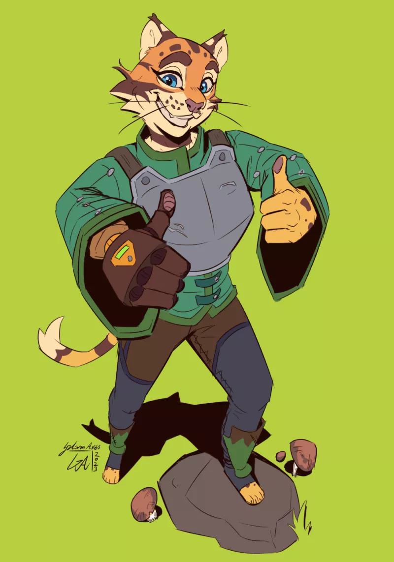 Ocelot approved :) - Art by me 🍪 posted by Galinn-Arts