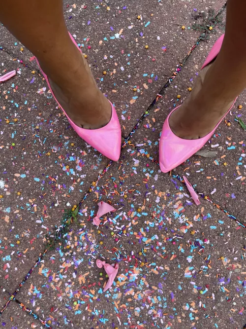 Pink pumps by Allthatjasmine7