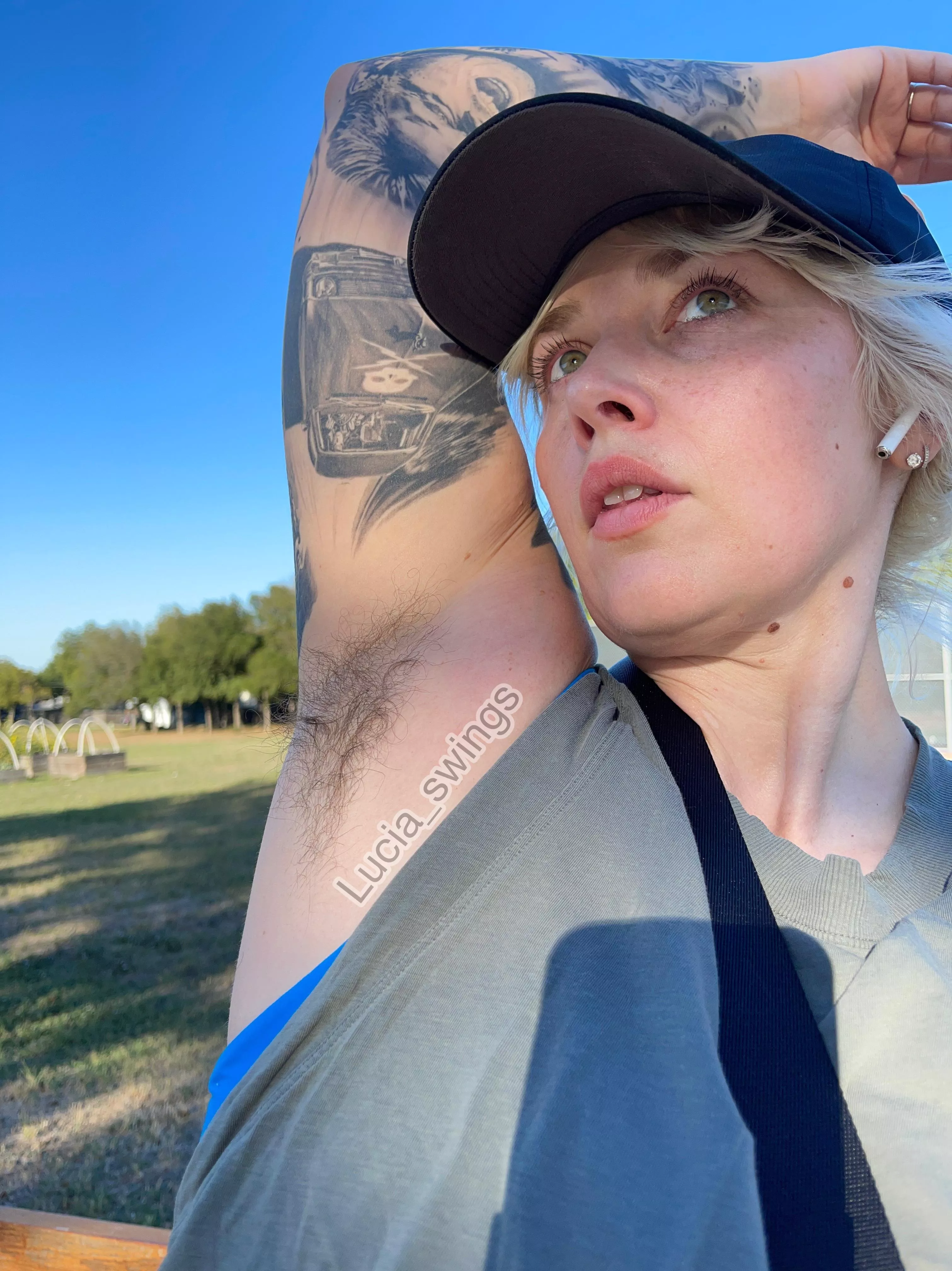 Sweaty walk today, tasty? posted by lucia_swings