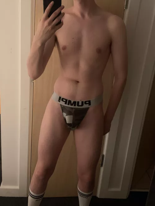 The boys don’t know I wear a jock when we game ;) by Suitedfetishbro