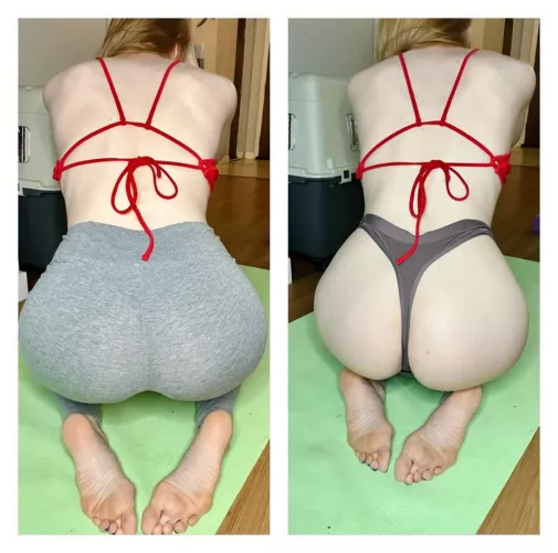 These yoga pants are a tight fit by MilkNGinger